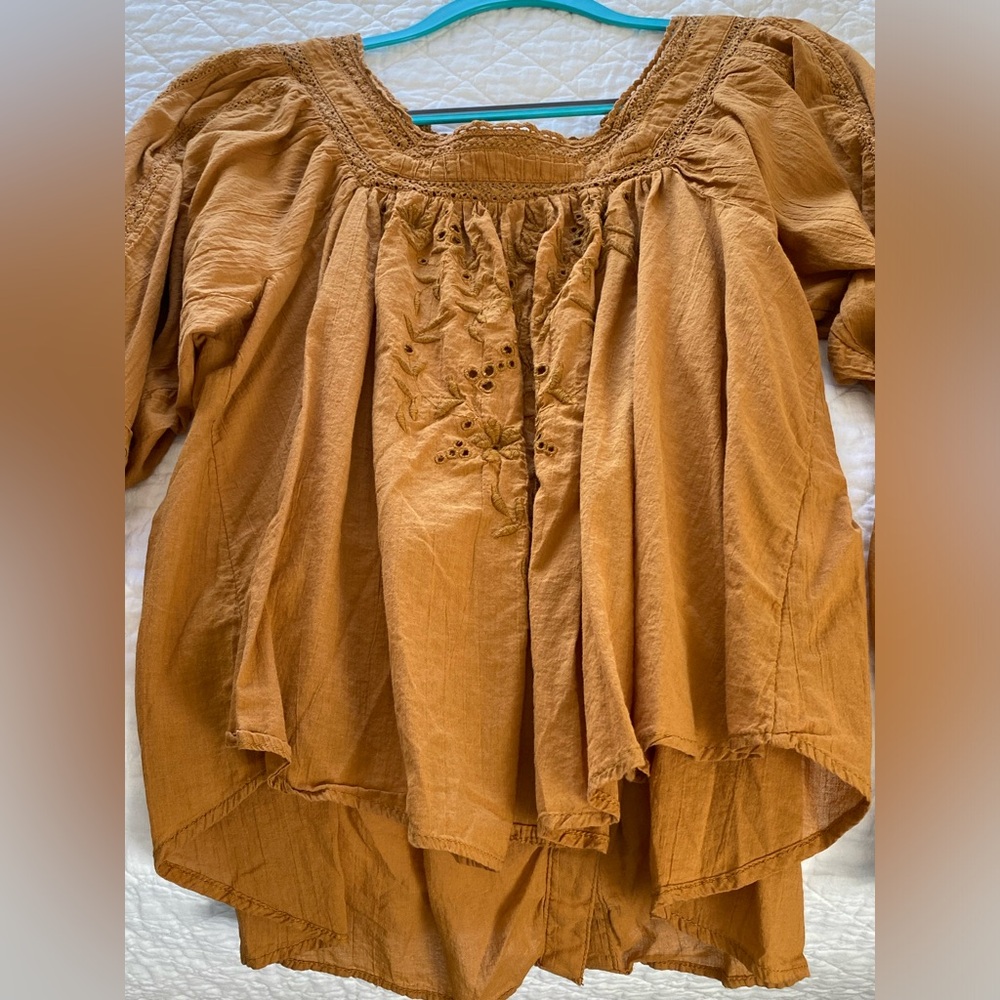 Free People Embroidered Blouse - Picture 9 of 10